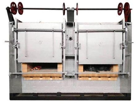 Электрическая печь для прокалки керамических оболочек двухсекционная